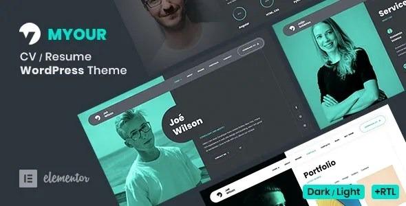 Myour WordPress Resume Theme Nulled Free Download