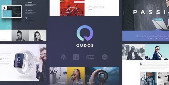 Qudos Multi-Purpose Business & Portfolio for Elementor WordPress Theme Nulled