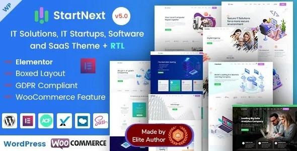 StartNext IT Startups WordPress Theme Nulled Free Download