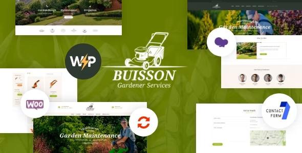 free download Buisson Gardening & Landscaping Services WordPress Theme nulled