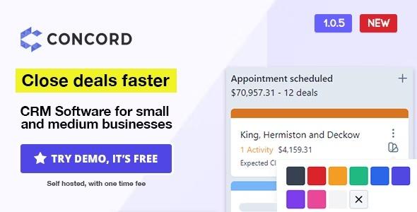 free download Concord - Deals Management CRM nulled