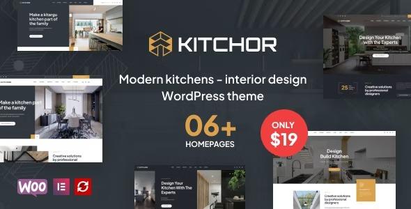 free download Kitchor - Interior Design WordPress Theme nulled