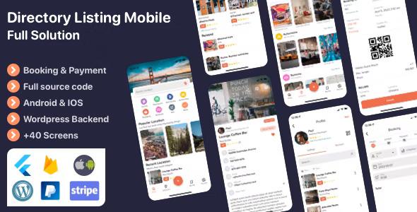 free download Listar FluxPro - Flutter mobile directory listing & booking - Wordpress Backend nulled