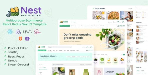 free download Nest- React Redux NextJS Multipurpose Ecommerce Template nulled