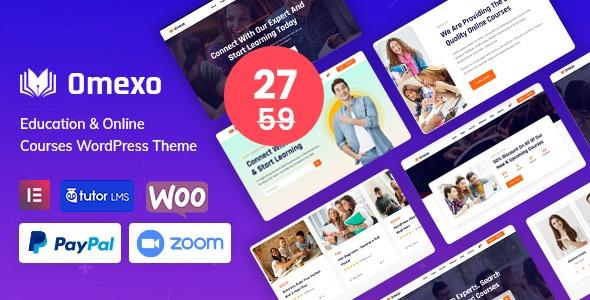 free download Omexo - Education & Online Courses WordPress Theme nulled