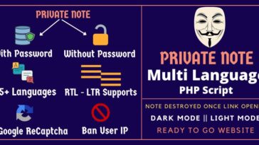 free download Privy – Private Note Multi Language PHP Script nulled