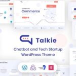 free download Talkie - Chatbot and Tech Startup WordPress Theme nulled