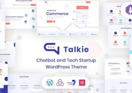 free download Talkie - Chatbot and Tech Startup WordPress Theme nulled