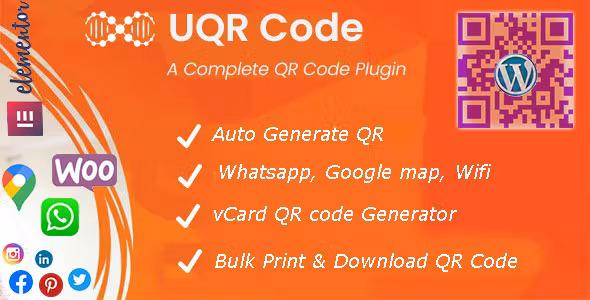 free download U QR Code Generator for WordPress nulled