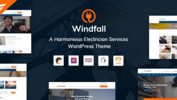 free download Windfall - Electrician Services WordPress Theme nulled