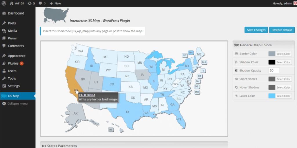 Interactive US Map WordPress Plugin Nulled