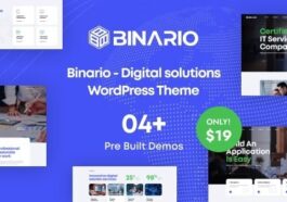 Binario Nulled Digital Solutions WordPress Theme Free Download