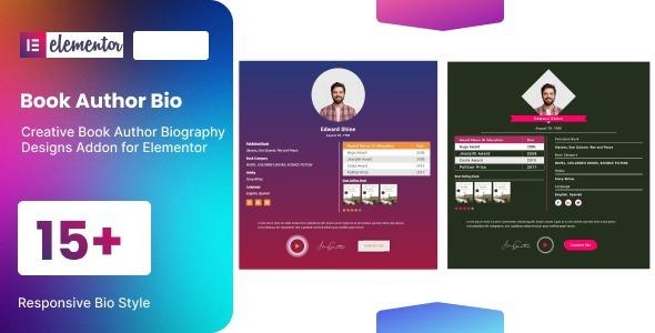 Book Author Bio for elementor Nulled