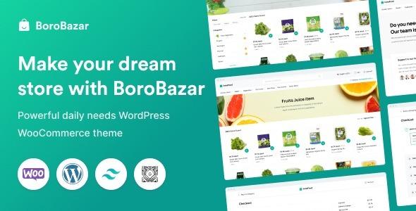 BoroBazar Nulled Daily Needs WooCommerce WordPress theme Free Download