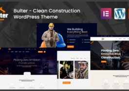 Bulter Nulled Clean Construction WordPress Theme Free Download