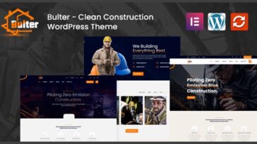 Bulter Nulled Clean Construction WordPress Theme Free Download