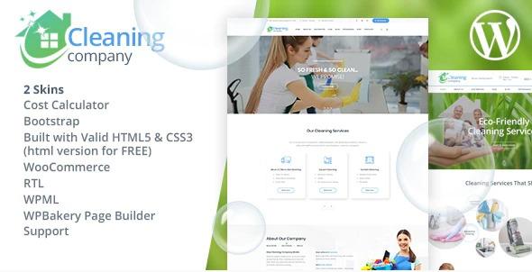 Cleaning Services Nulled Cleaning WordPress Theme Free Download