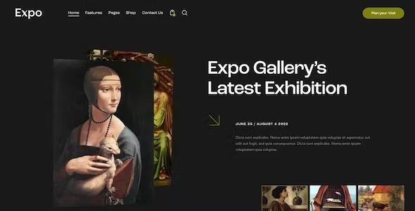 Expo Modern Art & Photography Gallery WordPress Theme Nulled