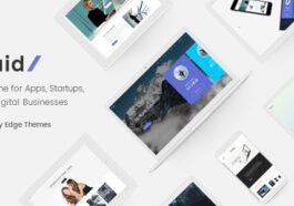 Fluid Startup and App Landing Page Theme Nulled