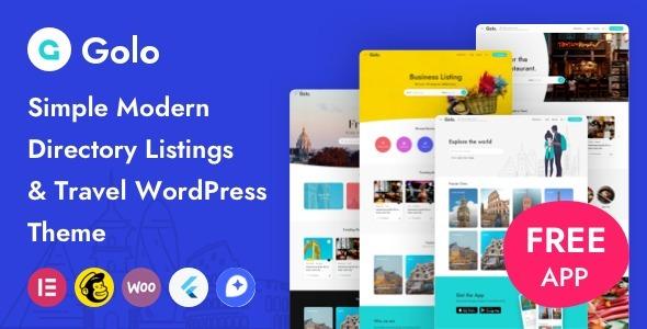 Golo Directory & Listing, Travel WordPress Theme Nulled Free Download