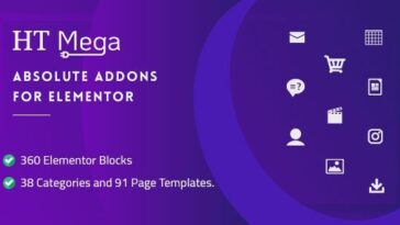 HT Mega Pro Absolute Addons for Elementor Page Builder Nulled
