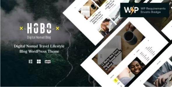 Hobo Nulled Digital Nomad Travel Lifestyle Blog WordPress Theme Free Download