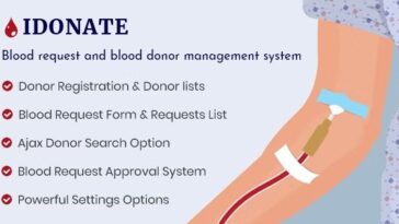 IDonatePro Blood Donation, Request And Donor Management WordPress Plugin Nulled