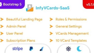InfyVCards-SaaS - SaaS to create digital business cards for multiple users - VCards will be deleted