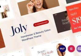 Joly Nulled Hairdresser & Beauty Salon WordPress Theme Free Download