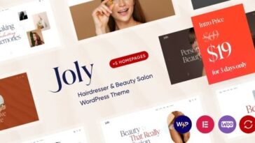 Joly Nulled Hair & Beauty Salon WordPress Theme Free Download
