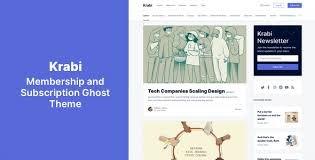 Krabi Membership and Subscription Ghost Theme Nulled