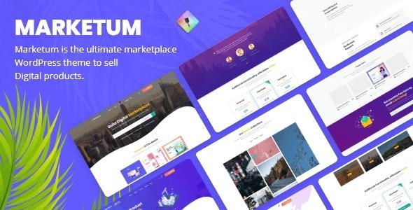 Marketum Nulled Digital Product Marketplace WordPress Theme Free Download