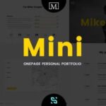 Mini - Onepage Personal Portfolio Theme Nulled