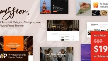 Mission Nulled Church & Religion Multipurpose WordPress Theme Free Download