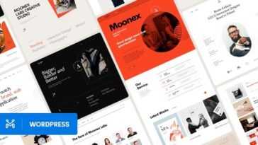 Moonex Nulled Agency & Portfolio WordPress Theme Free Download