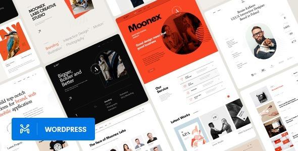 Moonex Nulled Agency & Portfolio WordPress Theme Free Download