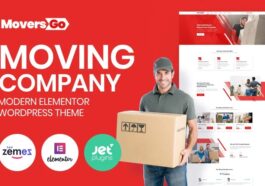 MoversGo Nulled Moving Company Modern WordPress Elementor Theme Free Download