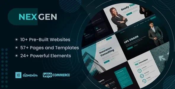 Nexgen Consulting Elementor WordPress Theme Nulled Free Download