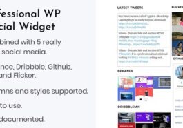 Professional WP Social Widget Plugin Nulled