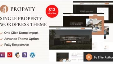 Propaty Nulled Single Property WordPress Theme Free Download