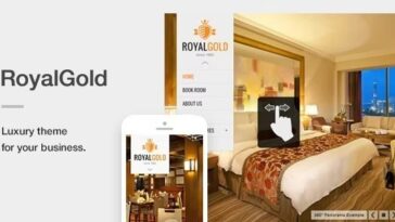 RoyalGold Nulled A Luxury & Responsive Hotel or Resort Theme For WordPress Free Download