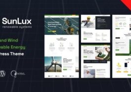 Sunlux Solar and Renewable Energy WordPress Theme Nulled