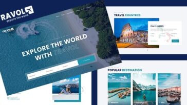 TRAVOL Nulled Travel Agency Template Free Download