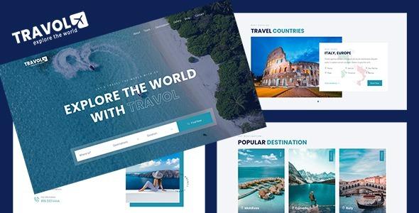 TRAVOL Nulled Travel Agency Template Free Download