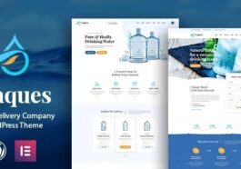 Uaques Drinking Water Delivery WordPress Theme Nulled