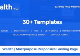 Wealth Multi Purpose Landing Page WordPress Theme Nulled