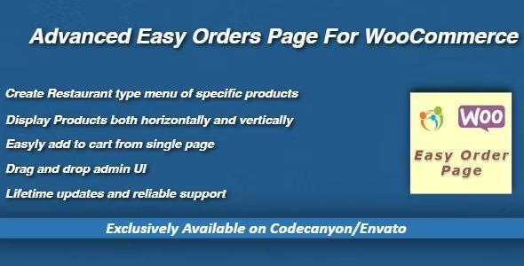WooCommerce Advanced Easy Orders Page Nulled