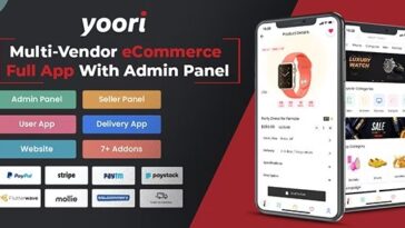 YOORI Flutter Multi-Vendor eCommerce Full App with Admin Panel Nulled