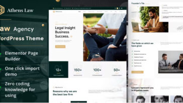 Free Download Athens - Law Agency WordPress Theme nulled
