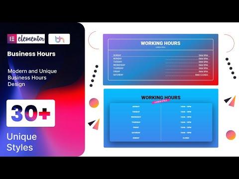 free download BWD Business Hours addon for elementor nulled